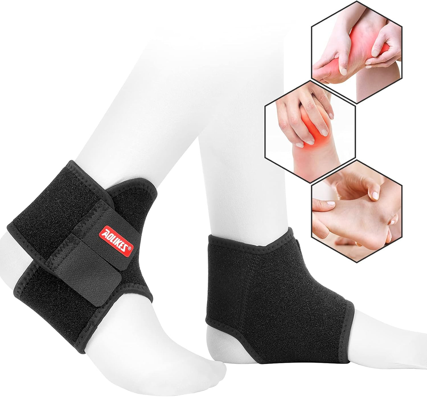 Kids Ankle Brace Supports Breathable Neoprene Ankle Stabilizer Adjustable Child
