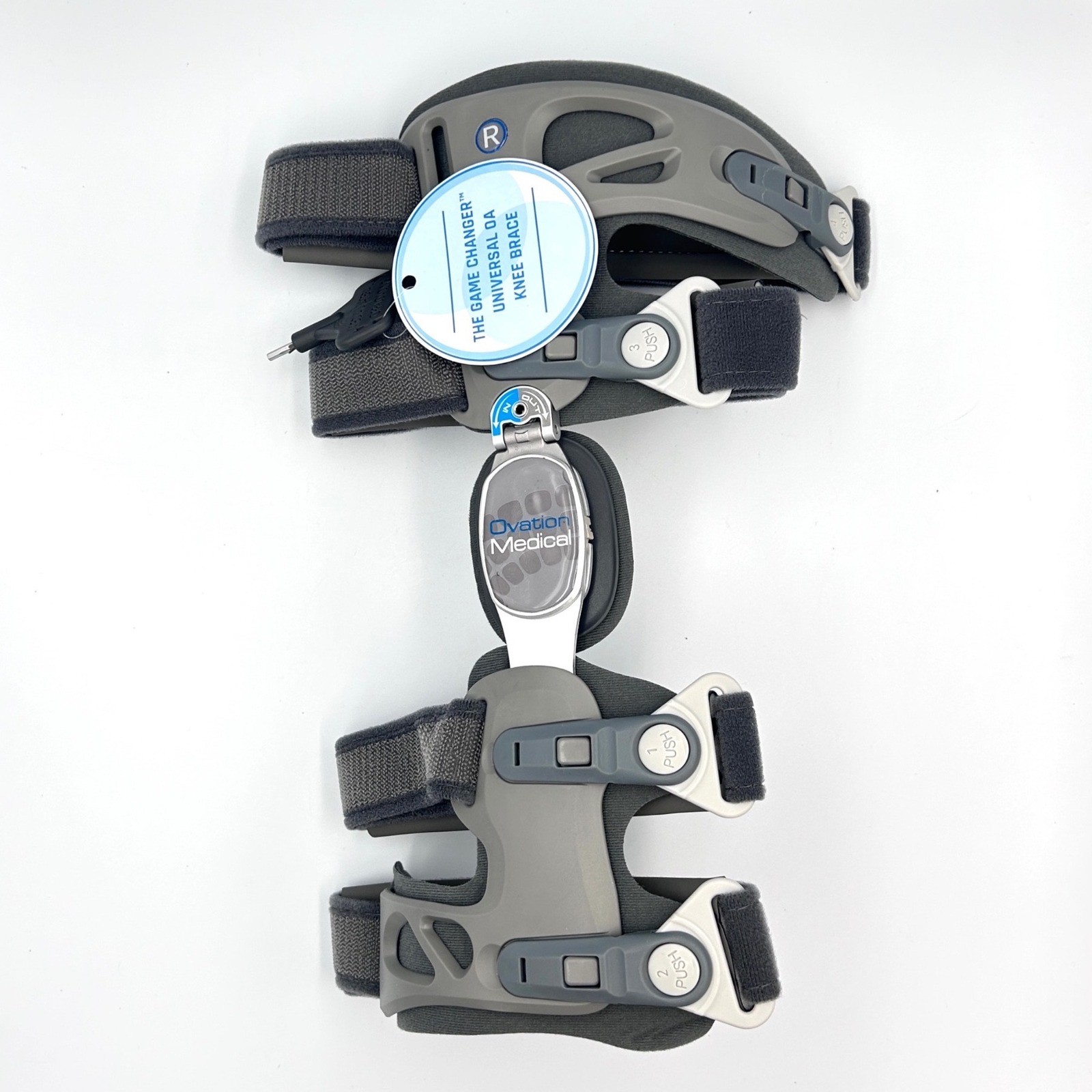 Ovation Medical Game Changer Universal OA Knee Brace Right Leg Adjustable New