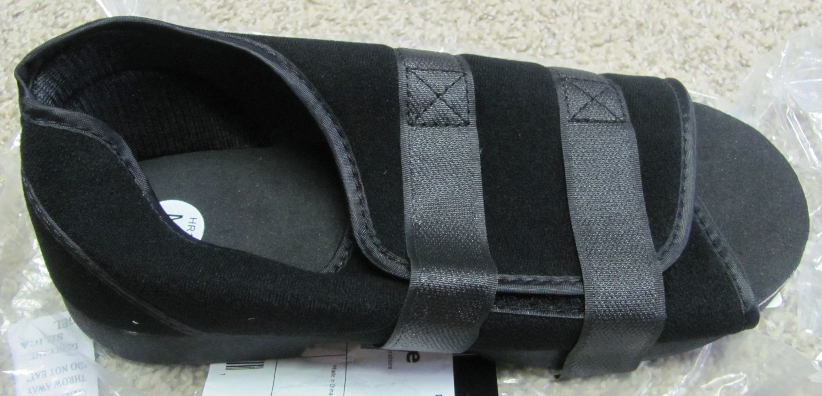 Health Design Soft Touch Post Op Shoe – Men’s Small (New)