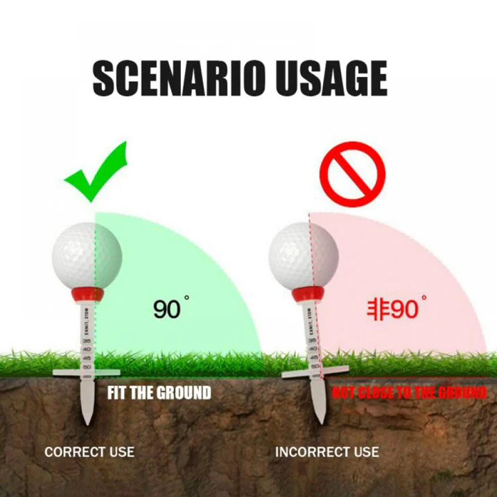 Adjustable Height Golf Tee Off with Greater Consistency & Shoot Better Scores