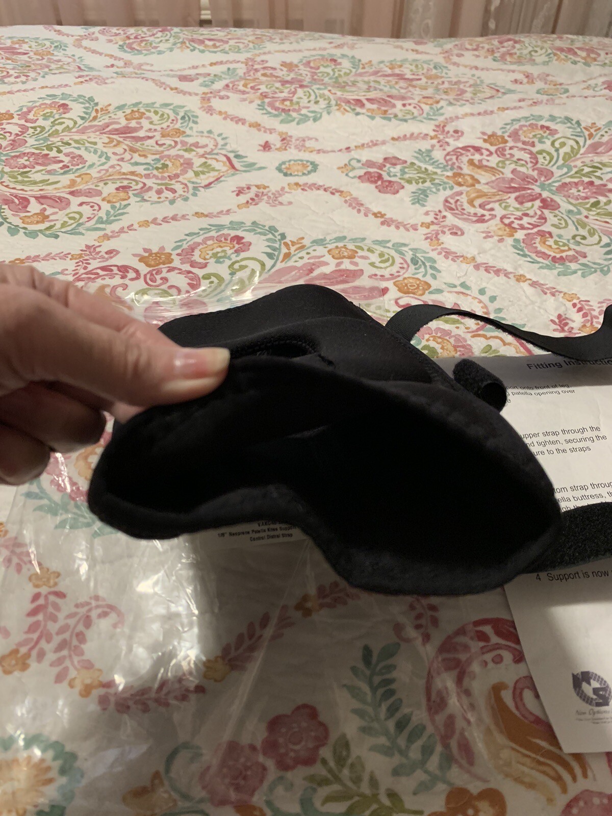 ❤️New Front Line Koolflex VAKC46 Knee Support Medium pull-up black ACL