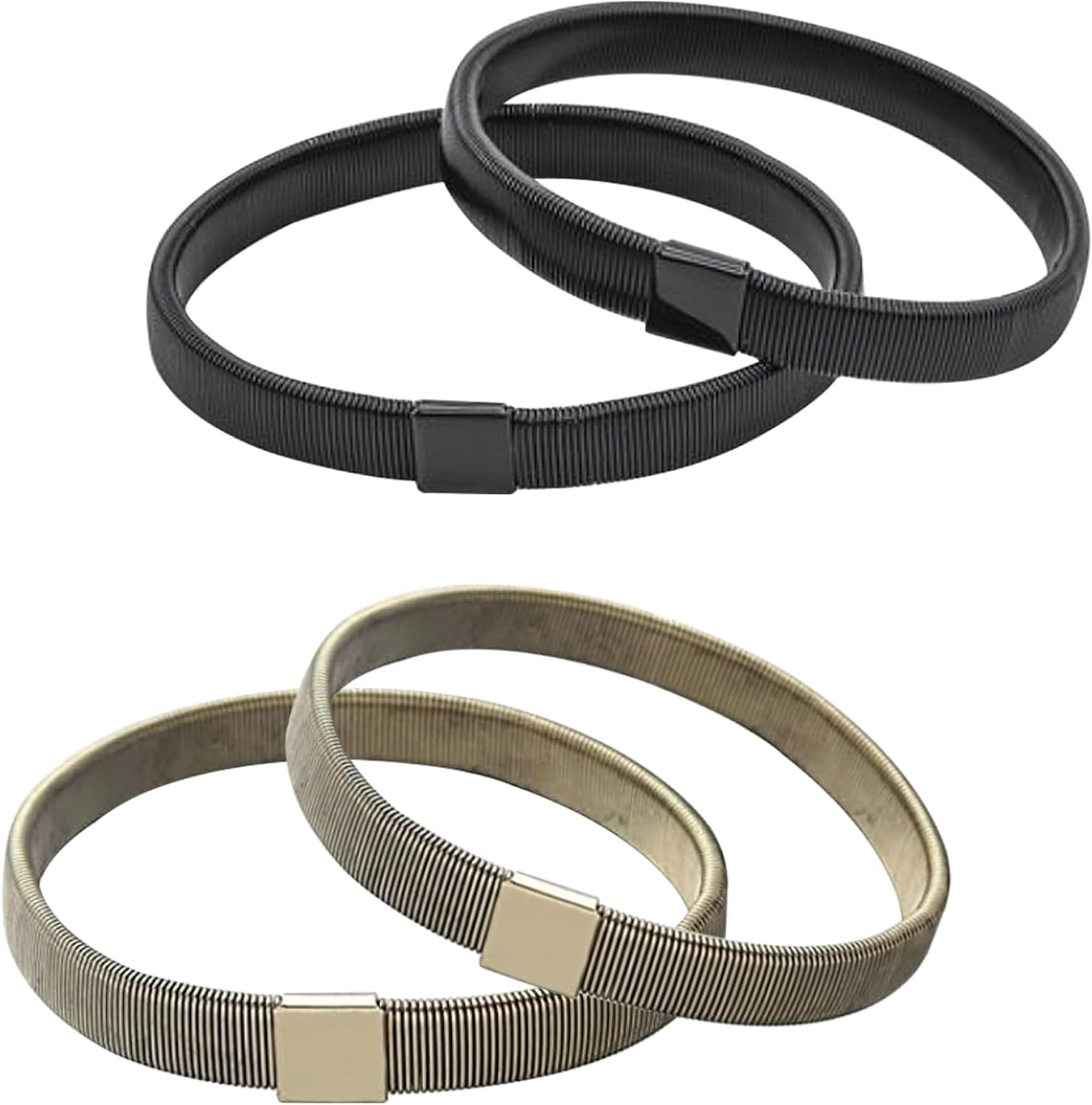 2 Pairs Sleeve Garters for Women Men Adjustable Elastic Arm Bands for Shirts …
