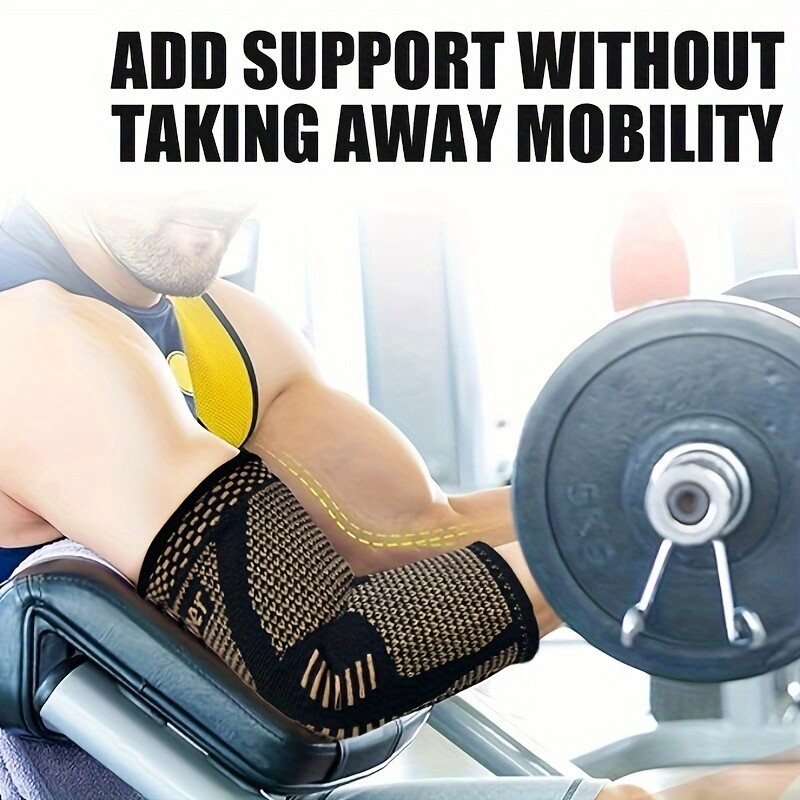 Copper Elbow Compression Sleeve Sports Elbow Support Joint Pain Relief Protector
