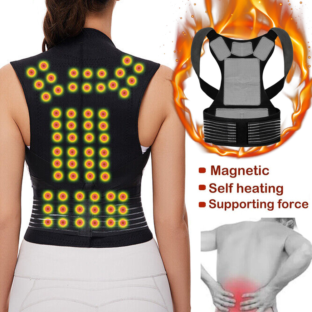 Posture Corrector Support Magnetic Back Shoulder Brace Belt Band For Men & Women