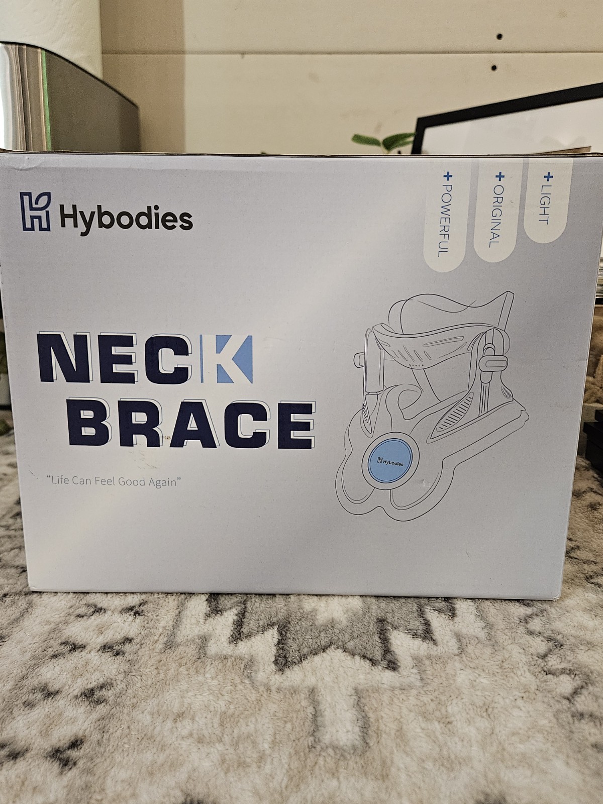 HYBODIES Adjustable Neck Brace / Stretcher for Pain Relief With Electric Pump