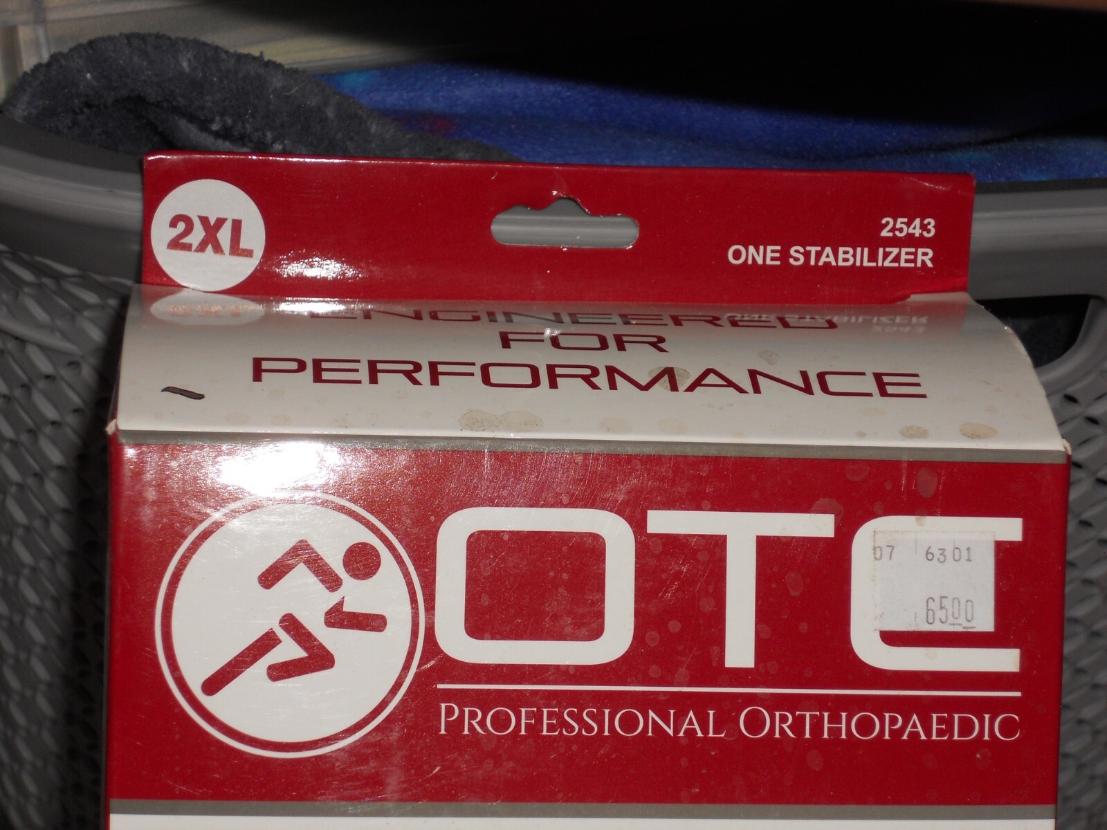 OTC Knee Stabilizer Wrap With Hinged Bars Black Neoprene Size 2XL NIB