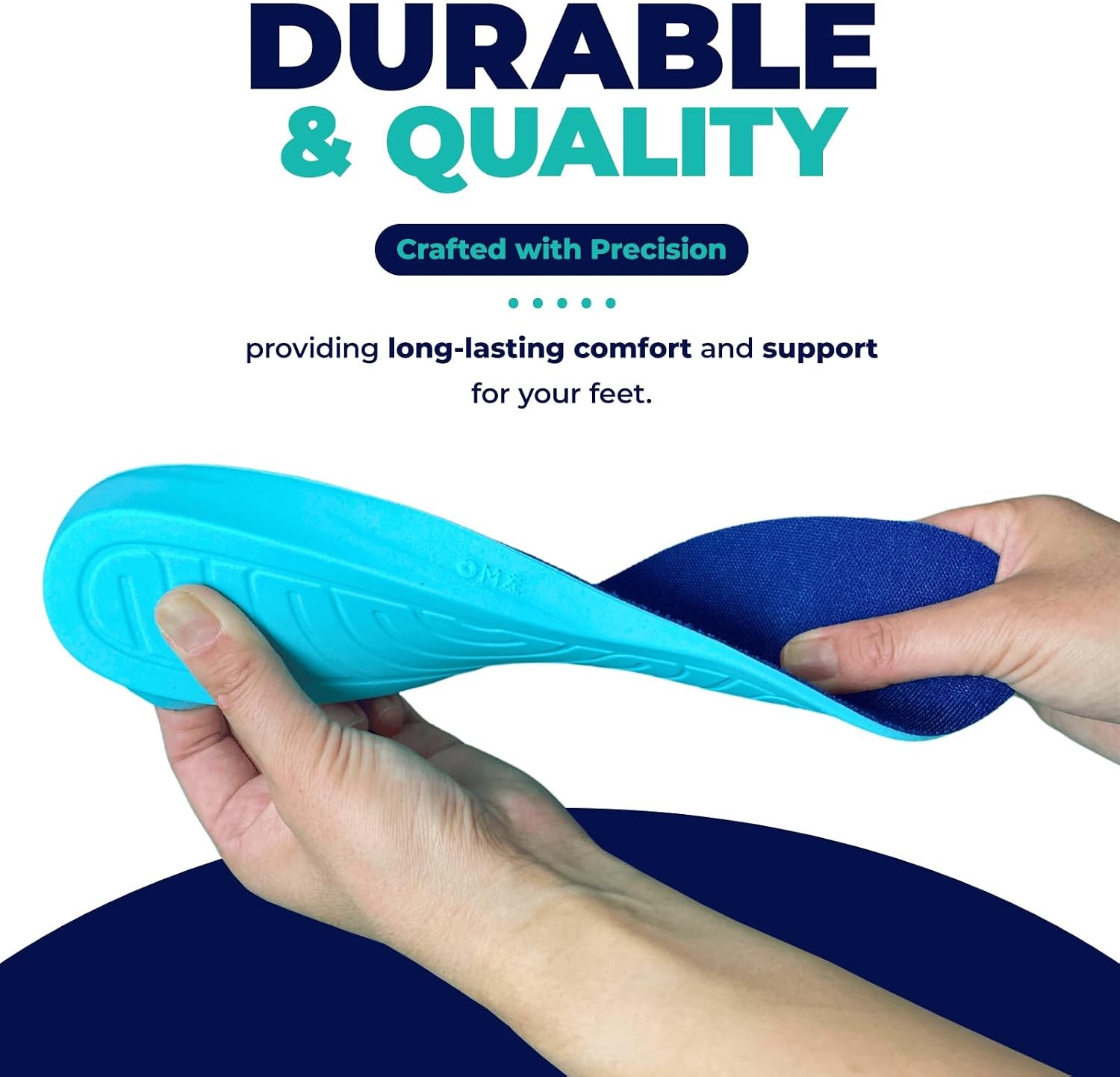 Marshmallow Shock-Absorbing Insoles – Ultra-Firm, 3D Arch Support, Soft and