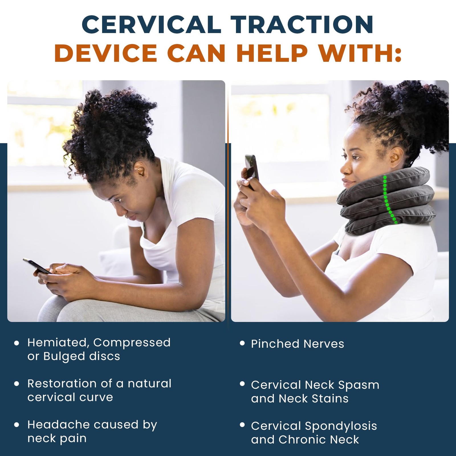 Cervical Neck Traction Device, Neck Stretcher and Cervical Traction Device