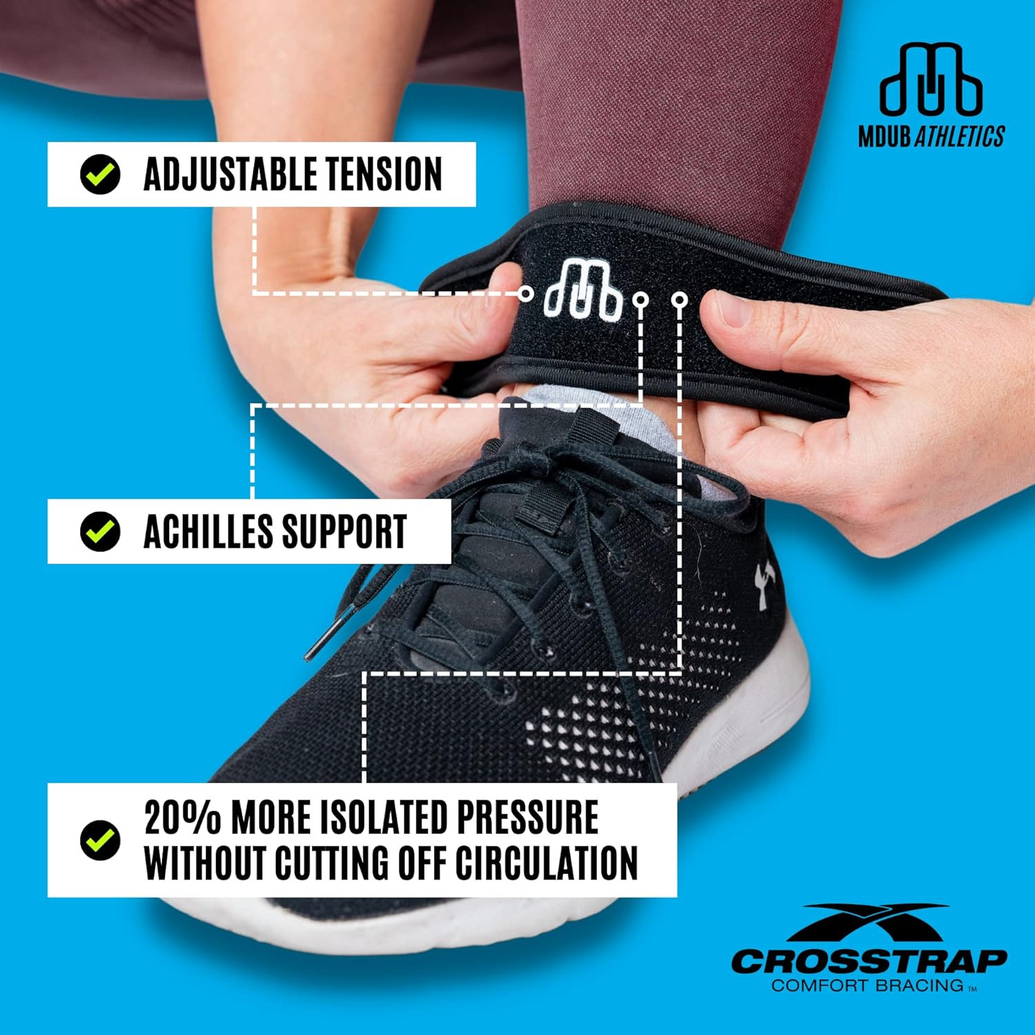 Achilles Strap – Ankle Support for Achilles Tendonitis – Support Brace for Men a