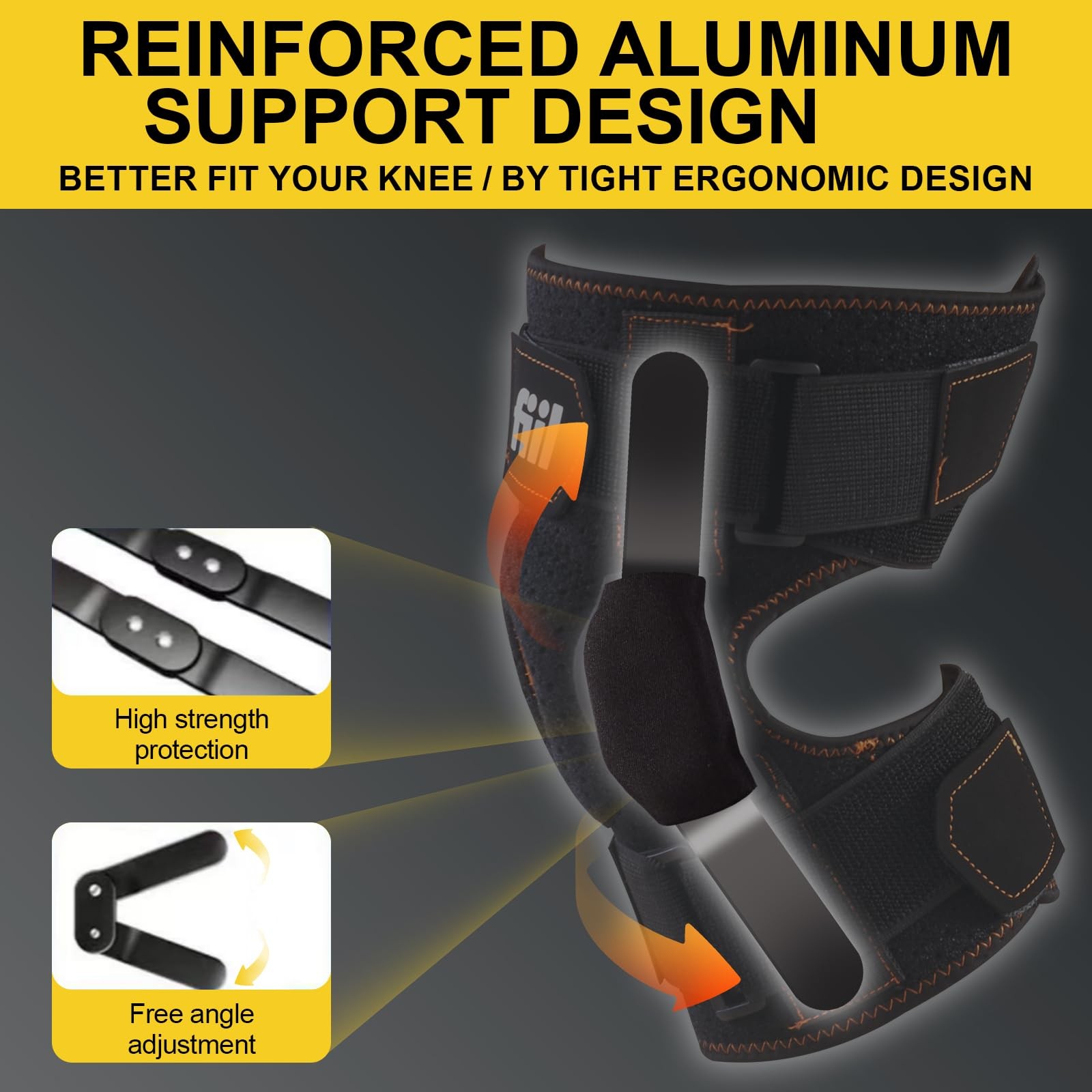 Adjustable Hinged Knee Brace Meniscus Tear Stable Support of The Decompression K