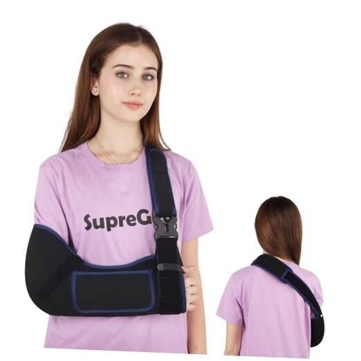 Armlinghoulder Immobilizer for Women Men, Comfortable S Black + Dark Blue