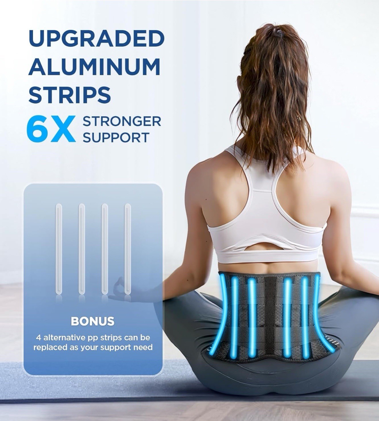 Breathable Waist Lumbar Lower Back Support Belt for Men Women Adult Back Brace