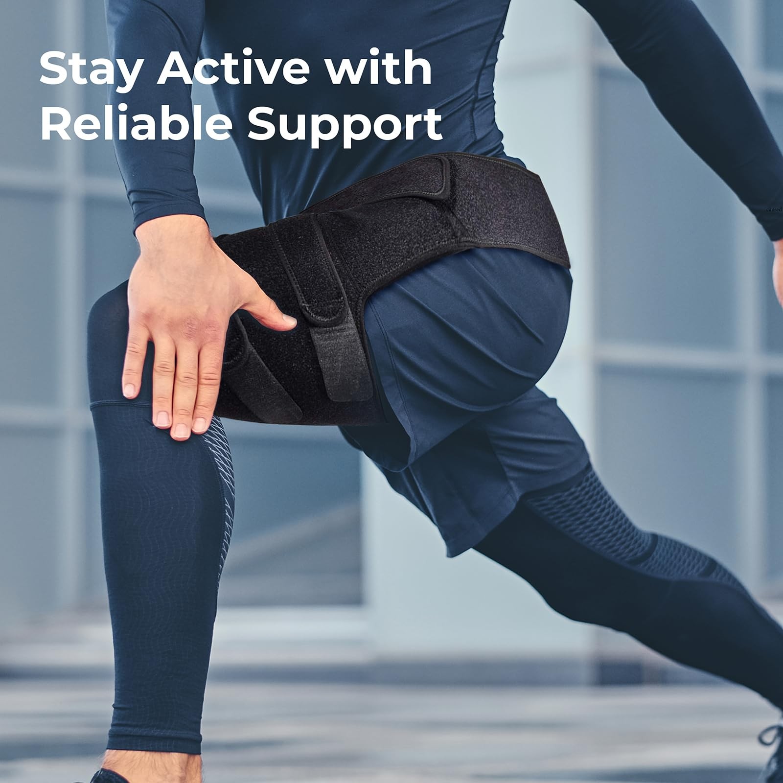 Hip Brace for Sciatica Pain Relief, Compression Sleeve for Hips & Thighs