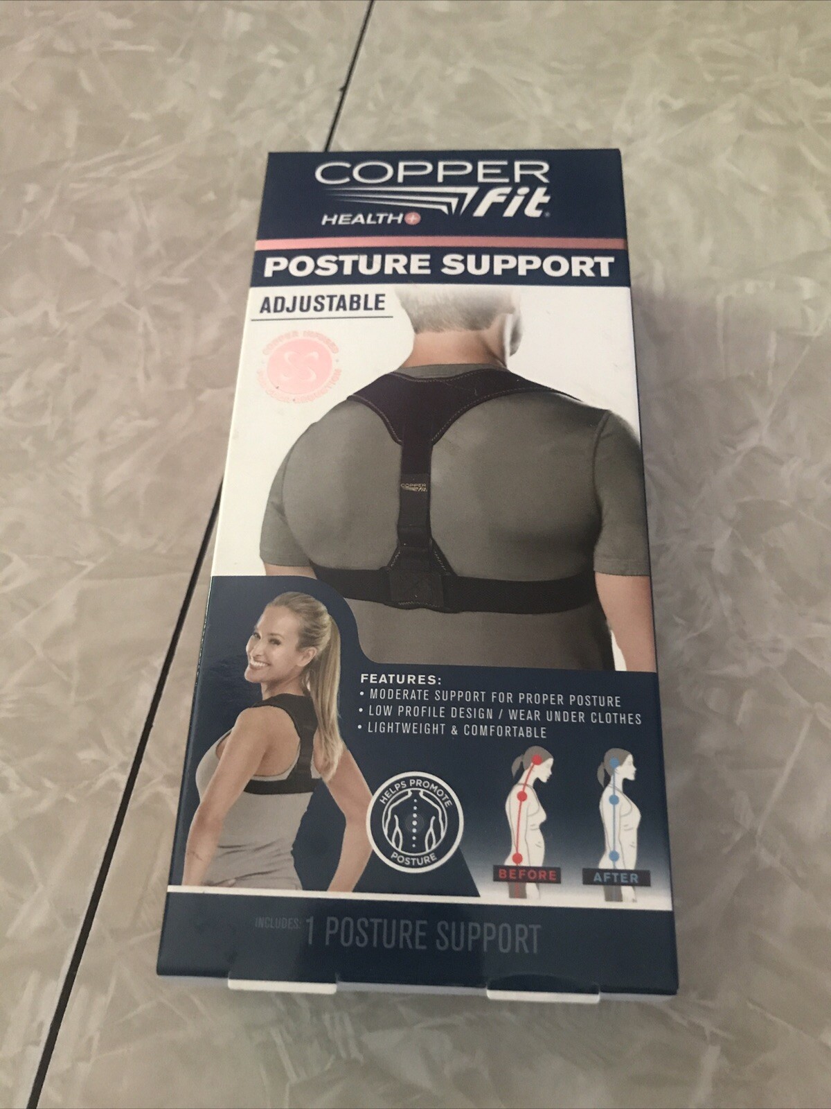 Copper Fit Health + Adjustable Posture Support (Chest 33″-44″)