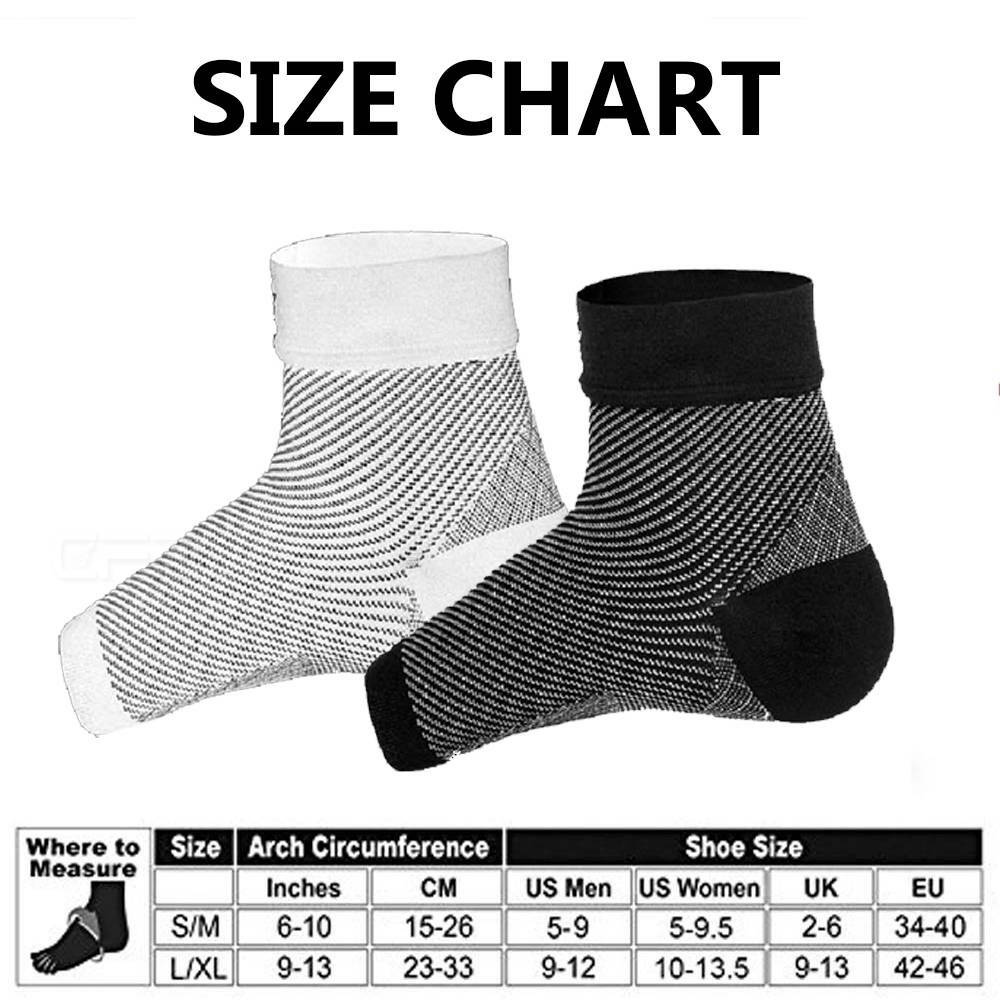 Copper Infused Compression Socks Planter Fasciitis Ankle Support Pain Relief CFR