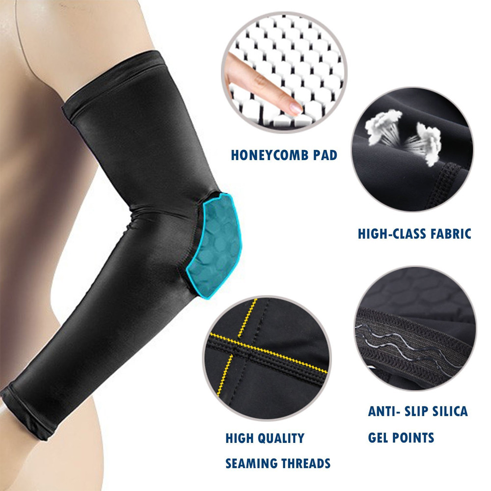 Elbow Brace Support Arm Sleeve Pads Wraparound Compression Basketball Guard Wrap
