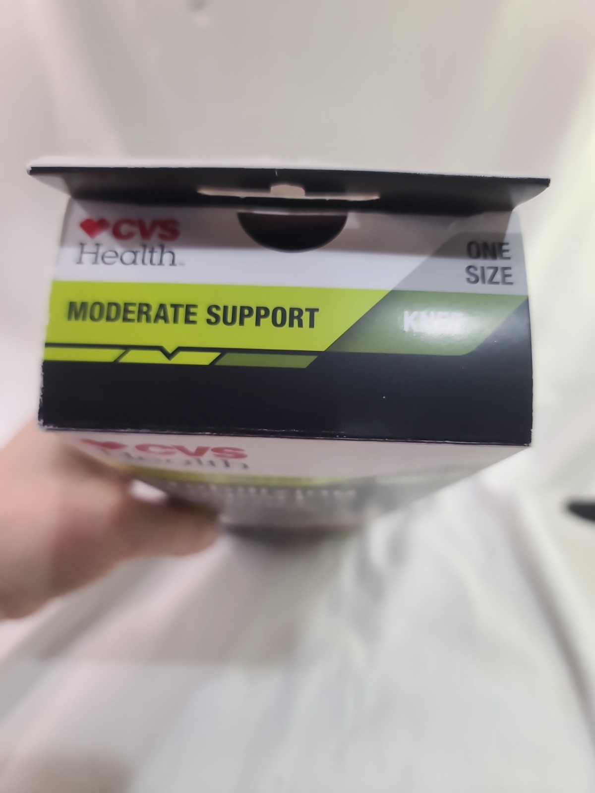 CVS Health Moderate Support 3 Adjustable Straps Knee Stabilizer One Size Grey
