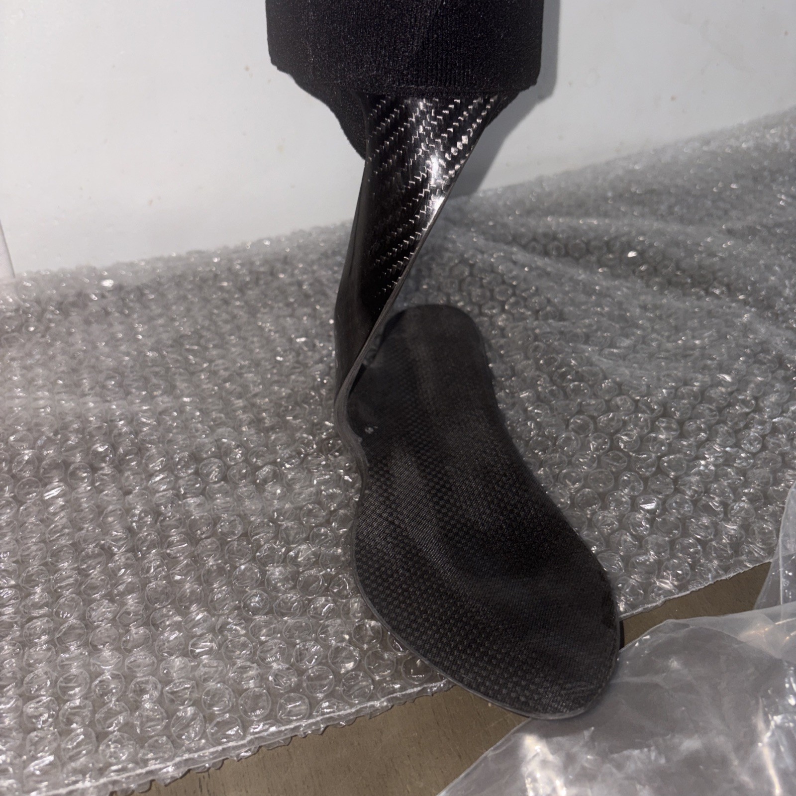 Carbon Fiber Ankle Foot Orthosis AFO Drop Foot Brace Support Small/R No Box