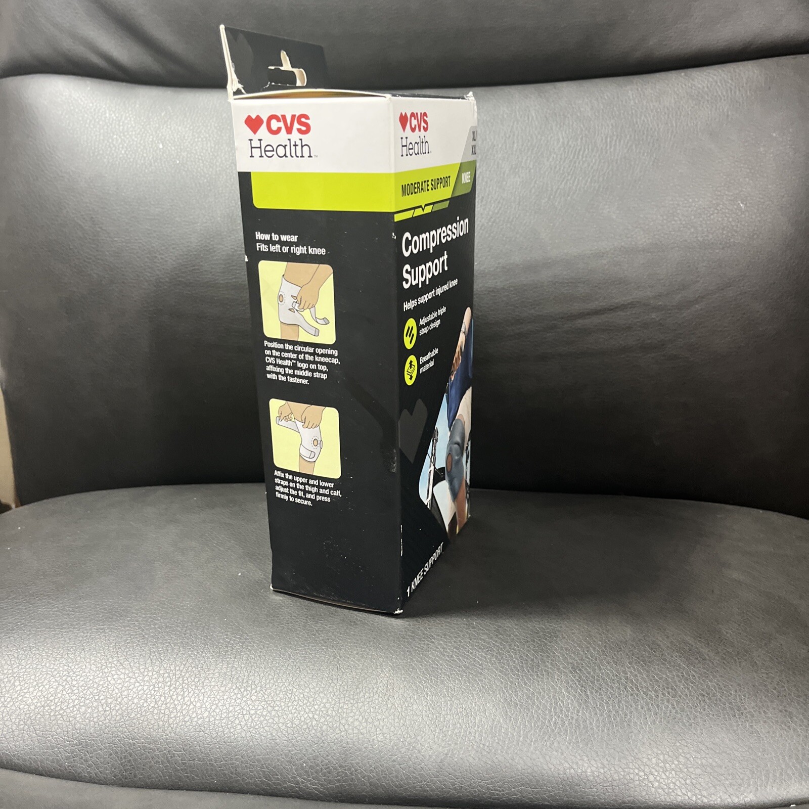 CVS Compression Support Knee Size XL /XXL Moderate Support NEW Odor Resistant