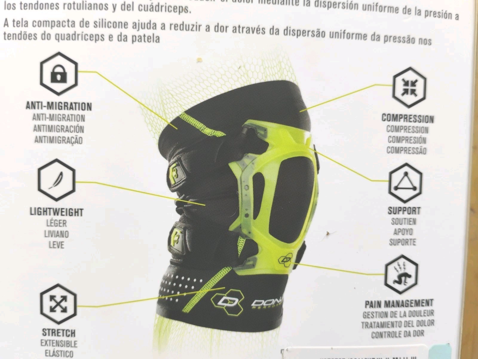 DonJoy Performance Webtech Short Knee Brace Small (L or R) New