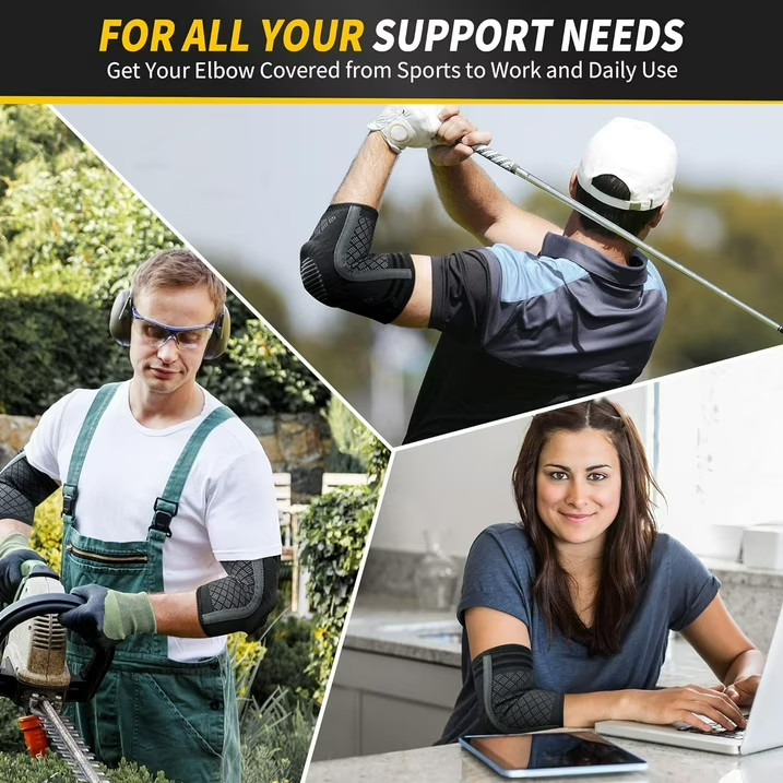 Elbow Brace for Tennis Elbow and Tendonitis with Gel Pad Compression Medium