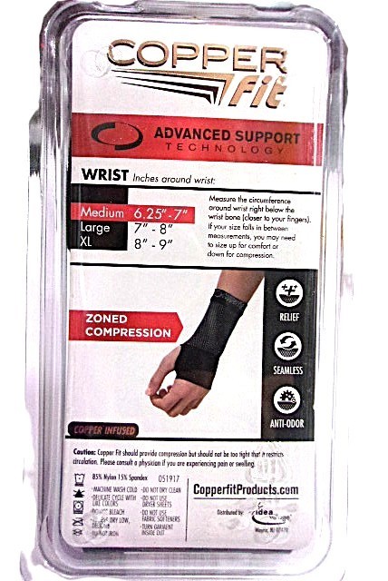 Copper Fit Unisex (Medium) Therapeutic Compression Wrist Sleeve (New)