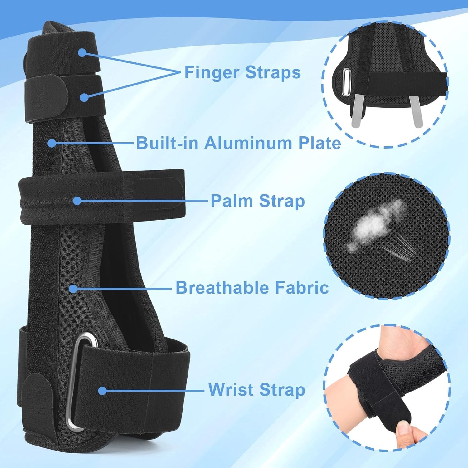 Pinky Finger Splint, 4th or 5th Ring Fingers Splint for Boxer’s Fracture