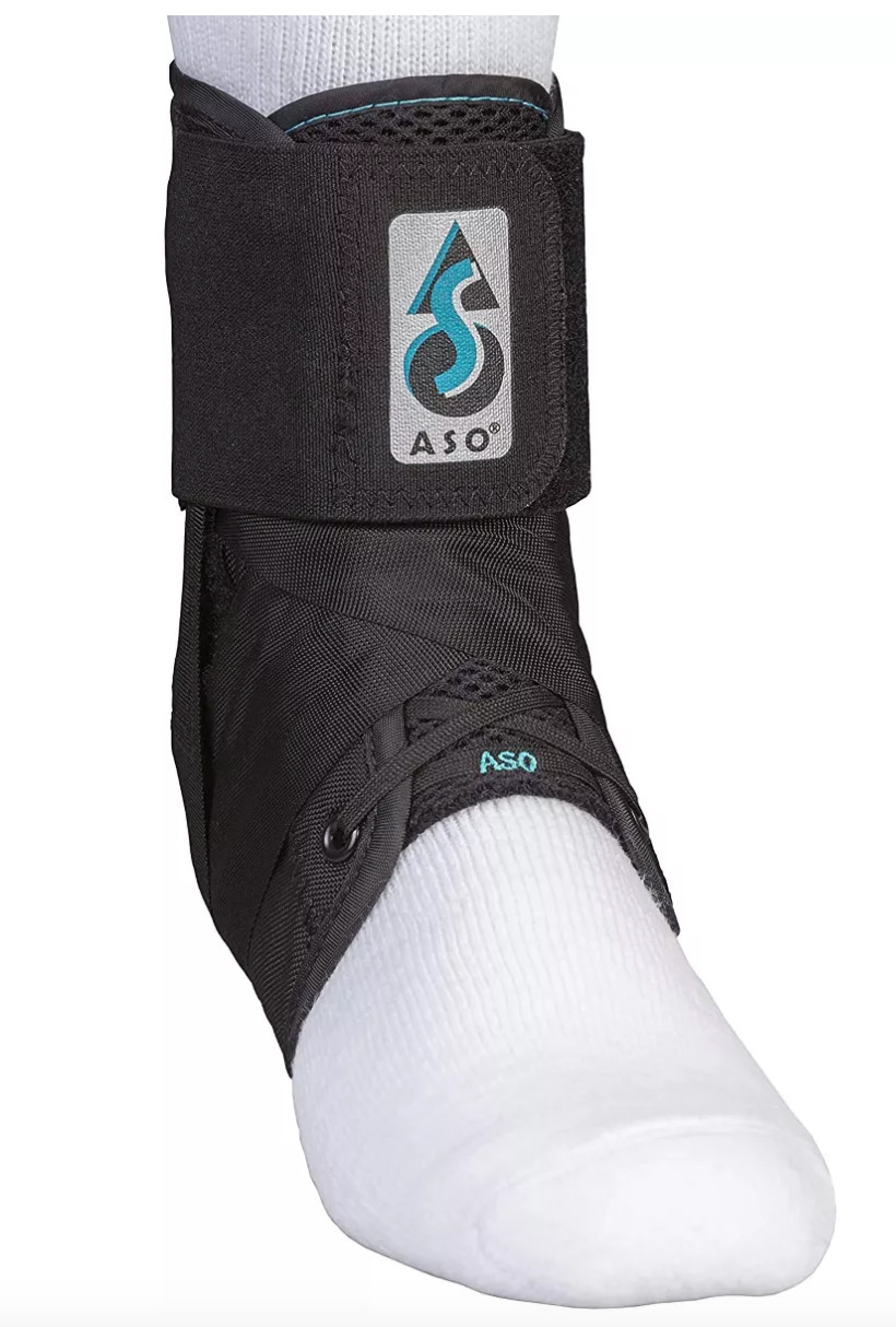 Aso Speed Lacer Black Ankle Brace Small 11-12in Ankel Circumf