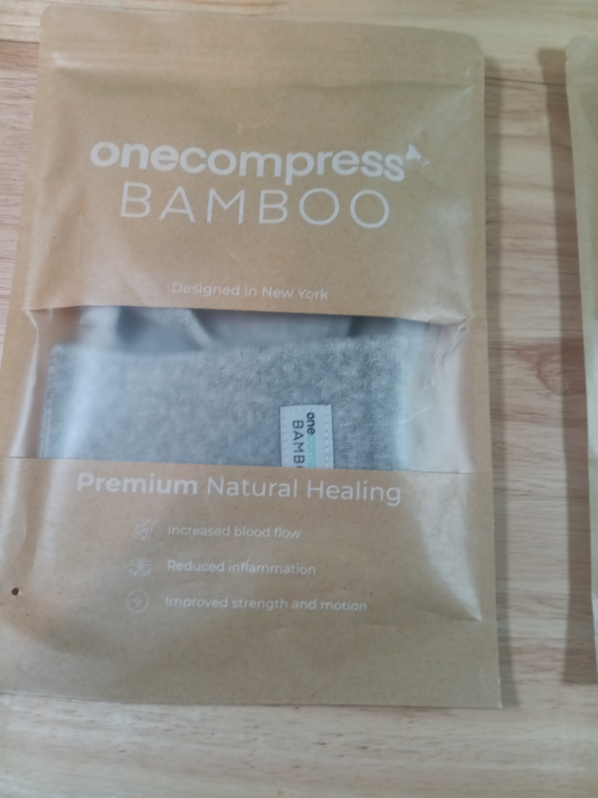 2 OneCompress Unisex Adult Bamboo Compression Ankle Sleeve Gray Size Medium New
