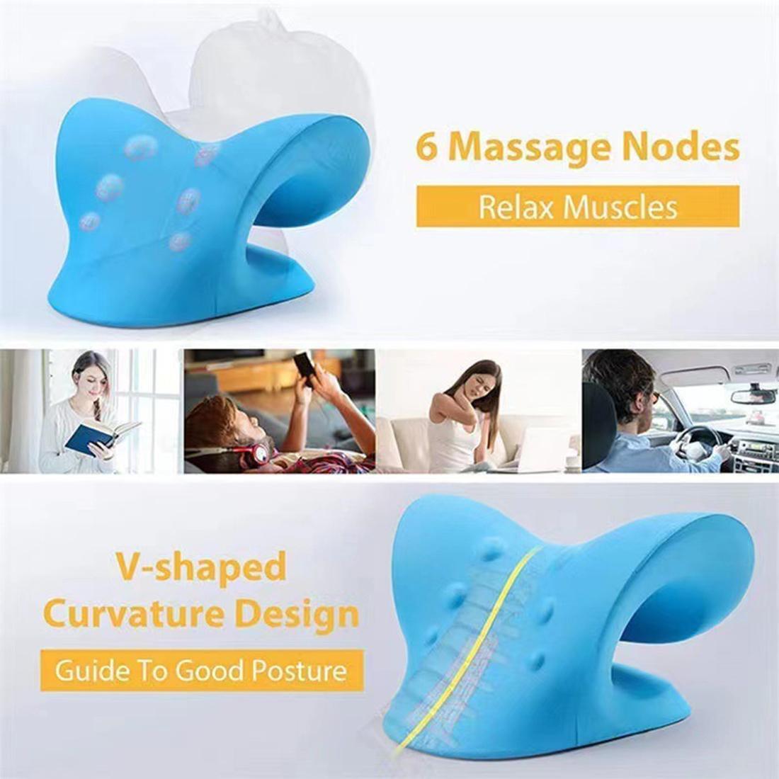Neck Shoulder Stretcher Pain releaser Cervical Traction Device Pillow For Pain