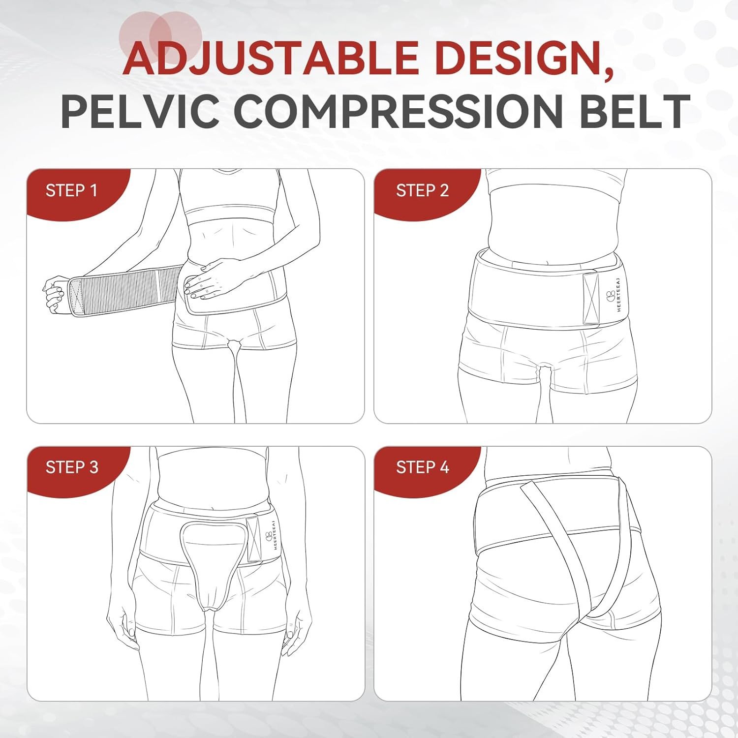 Pelvic Support Belt Uterus Support Belt Women’S Brace for Treating Dropped