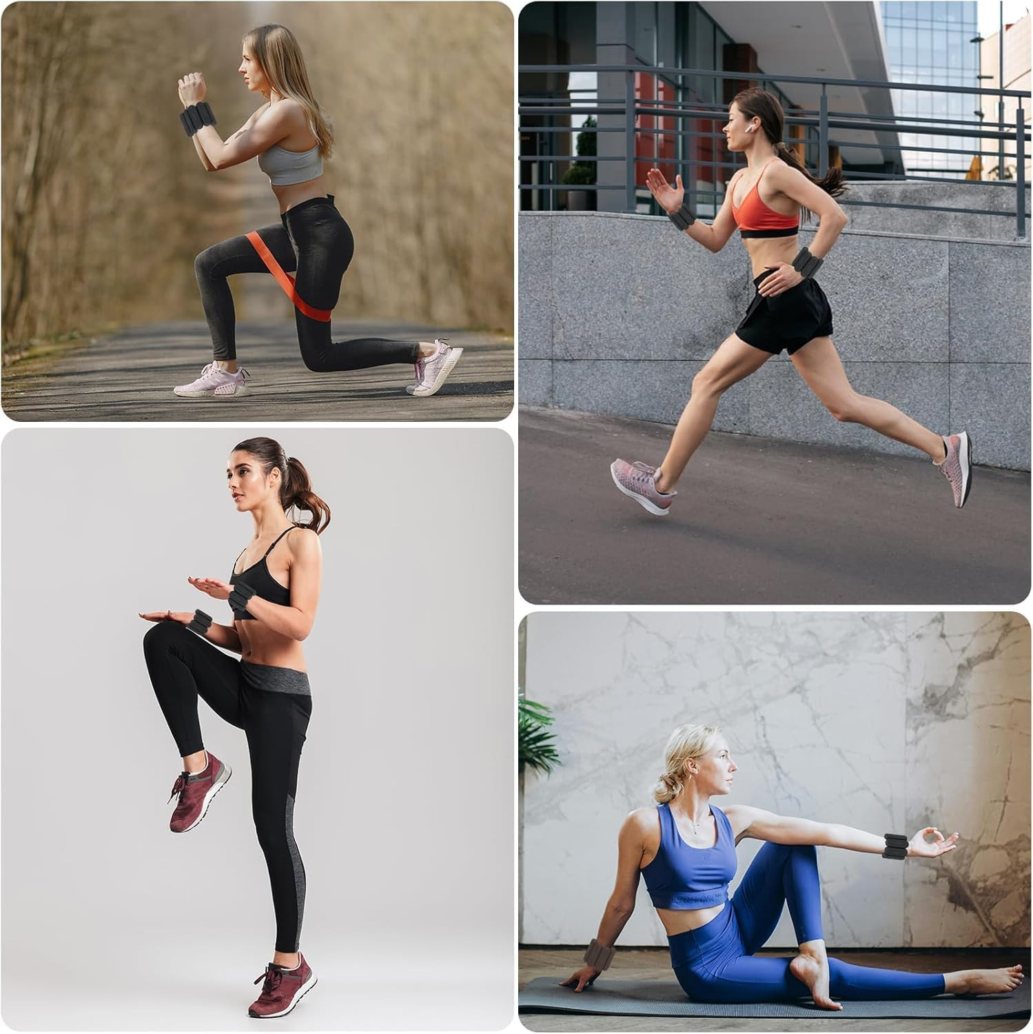 Wrist & Ankle Weights for Women, Adjustable Weights for Leg & Arm,Wearable Ankle
