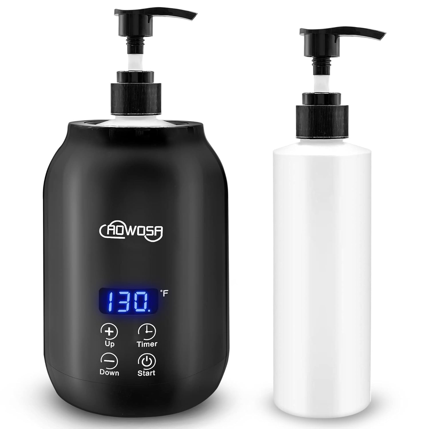 Massage Oil Warmer Bottle Professional Electric Lotion Digital Heater Black