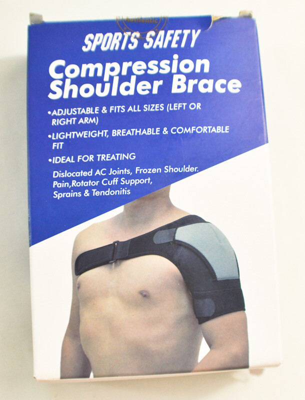 Sports Safety compression shoulder brace fits all sizes lightweight breathable