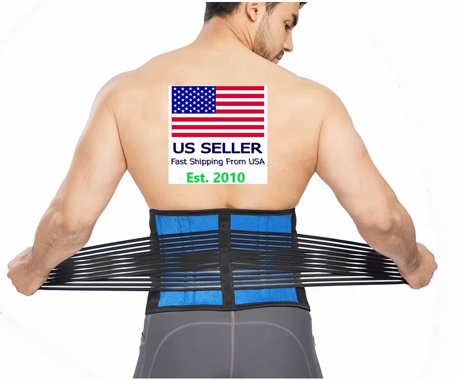 Adjustable Lower back Waist Splint Support Fitness Sports Belt Pain Relief ~USA