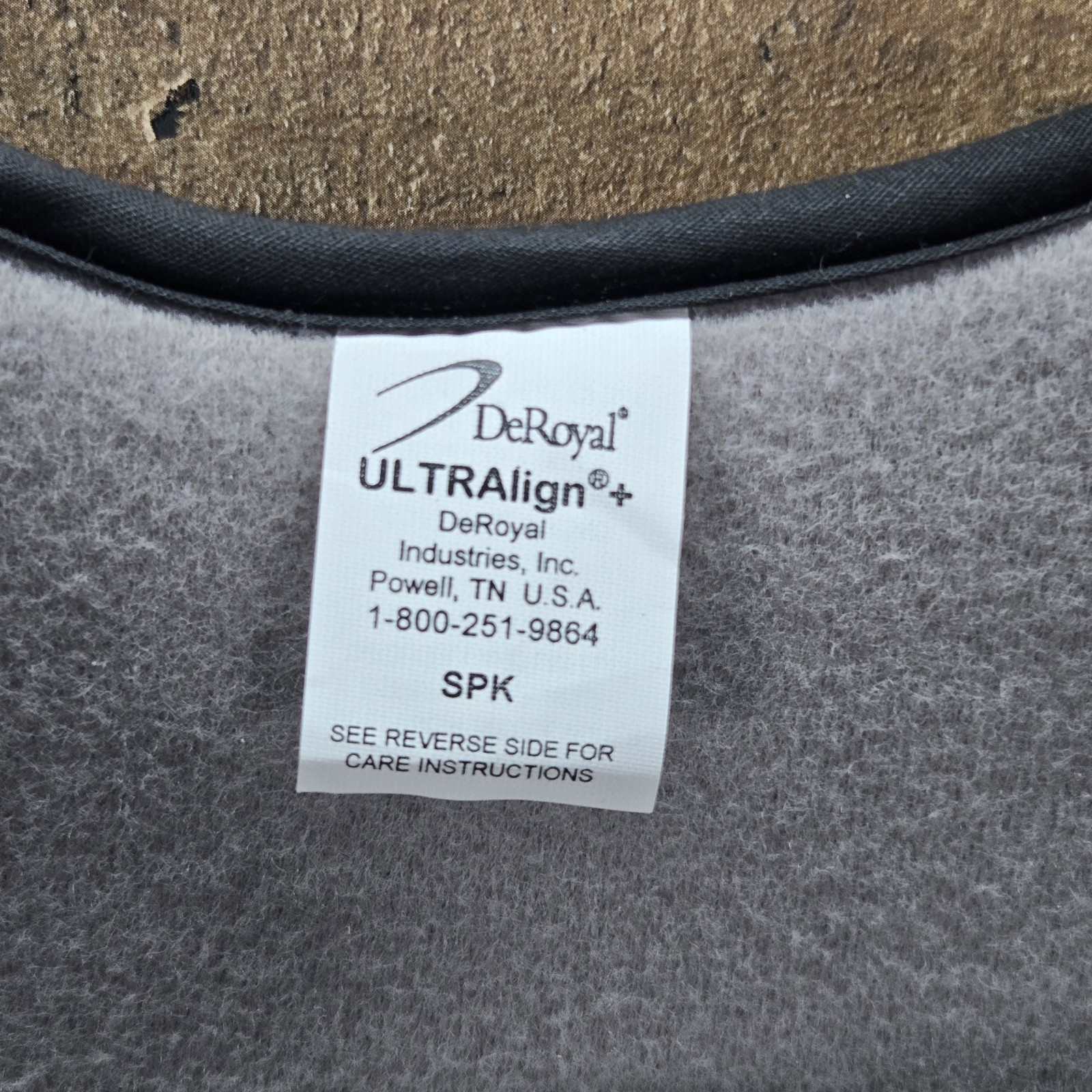 DEROYAL ULTRAlign + LSO Lumbar Support Back BRACE, Size Anterior Large TLSO