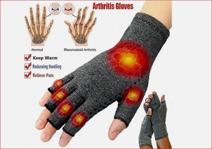 Arthritis Medical Gloves Compression Copper Pain Relief Hand Wrist Support Brace