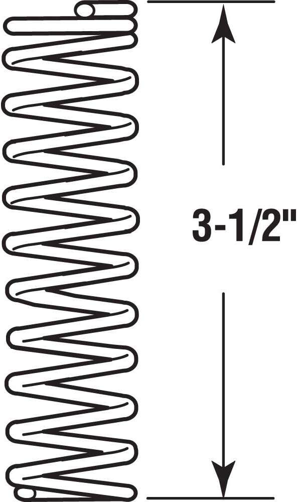 Compression Springs – Durable Nickel-Plated Steel, 2 Pack at 1 In. Size