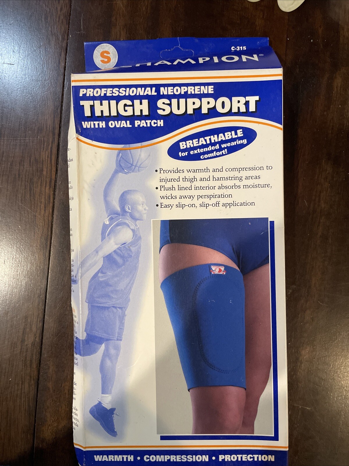 Champion Neoprene Thigh Support C-315 (Small 13-16″)
