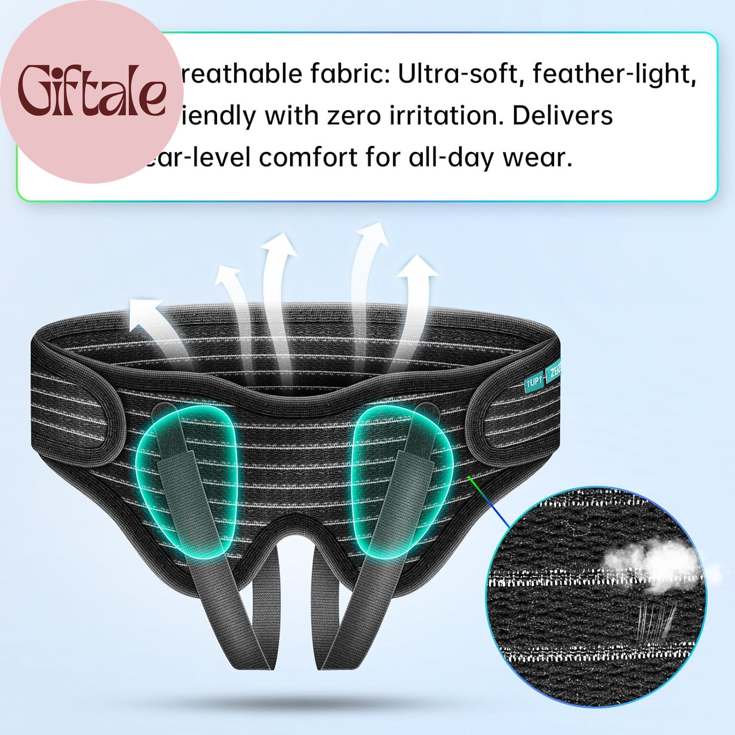 Large Hernia Support Belt for Men – Adjustable Groin Brace for Inguinal Hernia R