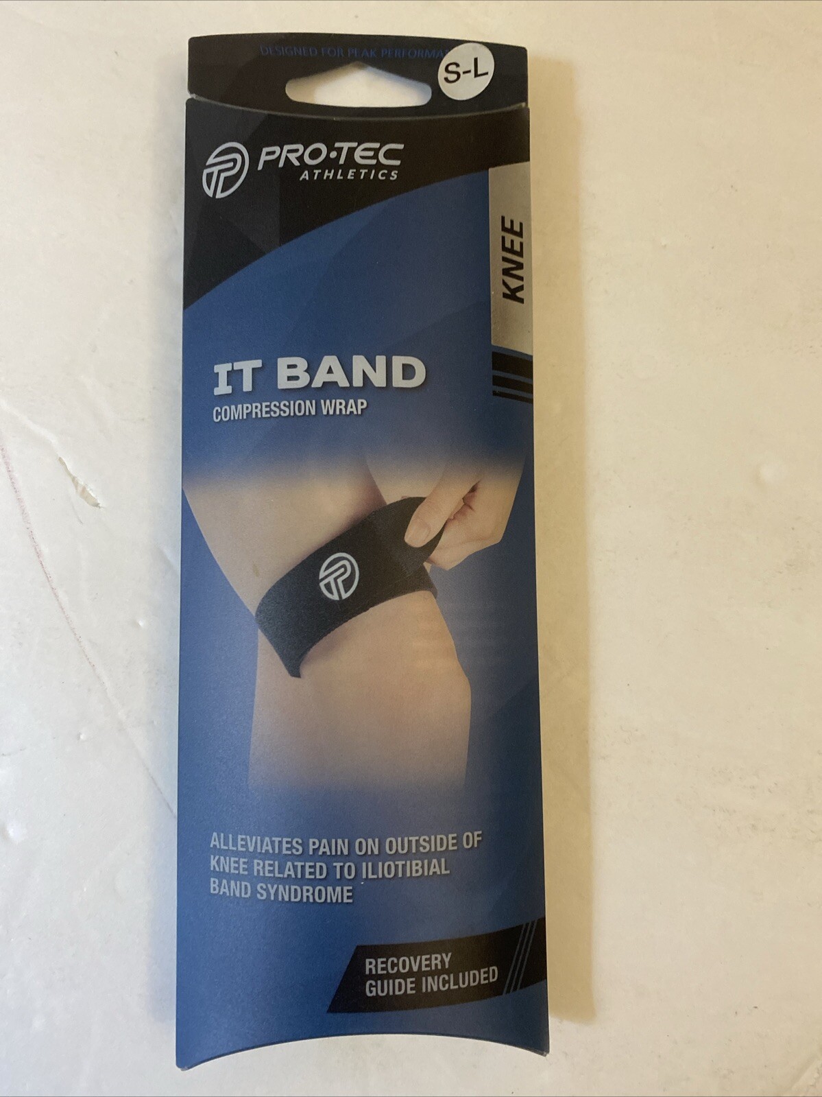 Pro-Tec Iliotibial IT Band Compression Wrap Non-Slip for ITBS Knee Pain S-L