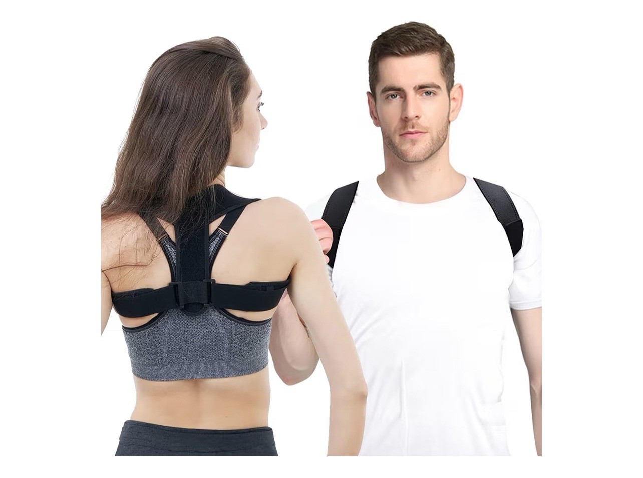 Pursonic Adjustable Posture Corrector Upper Back, Neck and Clavicle Support