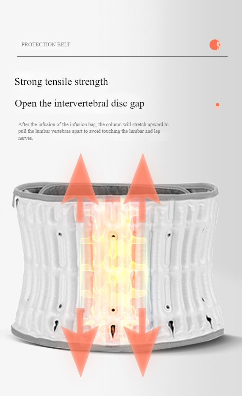 Inflatable Heating Waist Support | Lumbar Relief for Muscle Strain & Disc