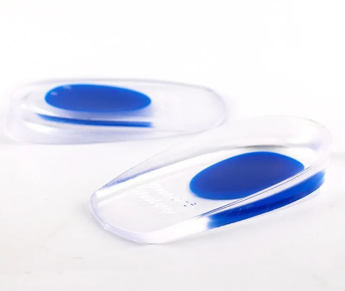 Silicone Sport Shock Absorption Half Size U-Shaped Footbed Heel Pad PU Comfortab