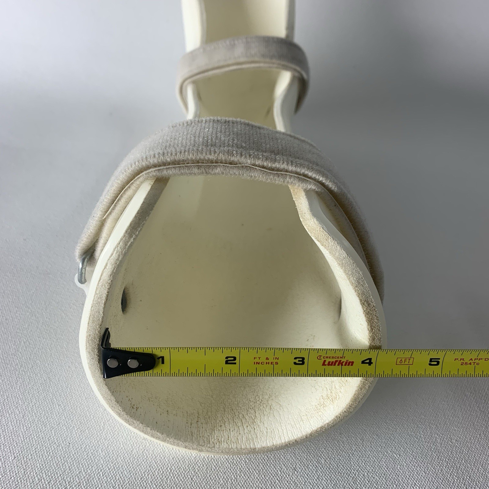 AFO Brace Ankle Foot Orthosis Thermoplastic Foot Drop White Left