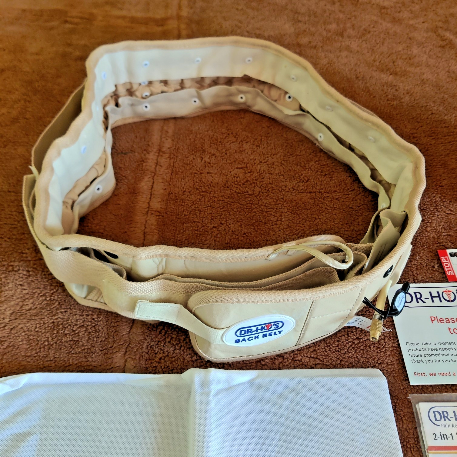 DR-HO’S 2-in-1 Decompression Belt Lower Back Pain Relief Size A 42-55 Inches