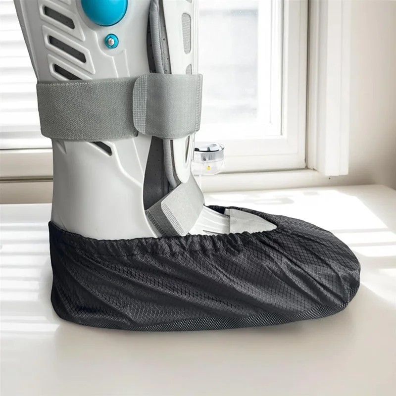 AT51-2 Pcs Air Cam Walking Boot Covers,Fracture Cast Boots Shoe Covers for Broke