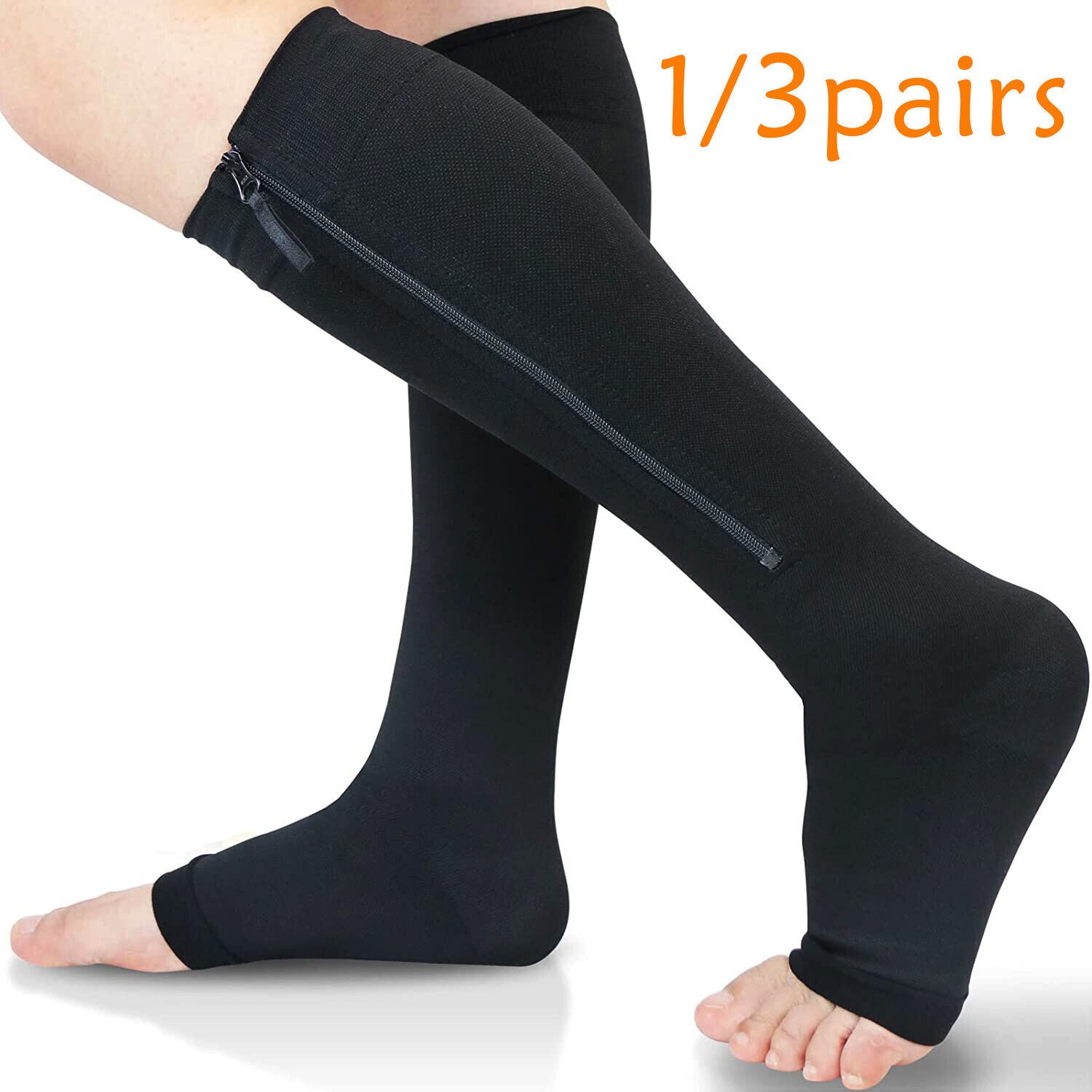 Calcetines De Compresion Medias 20-30mmhg Graduated Foot Ankle Support Stockings
