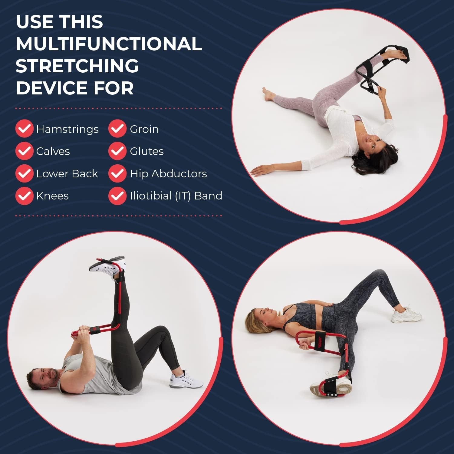 IdealStretch Original – Hamstring Stretcher – Knee Stretching and Pain Relief