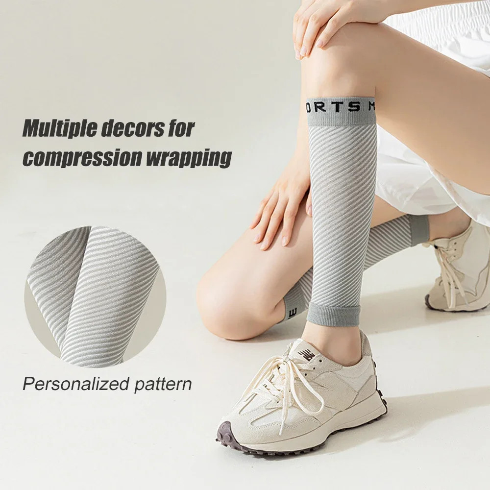 1Pair Calf Compression Sleeves Running Leg Compression Sleeve 22-32mmHg Compress